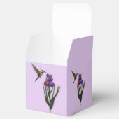 Hummingbird and Iris Flower Personalized Bedankdoosjes (Geopend)
