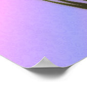 Hummingbird and Iris Flower Personalized Poster (Hoek)