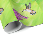 Hummingbird and Lila Painting Cadeaupapier (Rol Hoek)