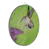 Hummingbird and Lila Painting Dartbord (Voorkant Links)