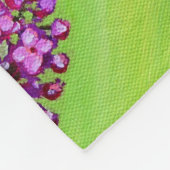 Hummingbird and Lila Painting Fleece Deken (Hoek)