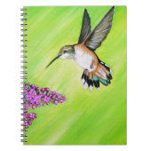 Hummingbird and Lila Painting Notitieboek (Voorkant)