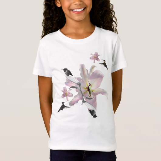 Hummingbird and Lilies T-shirt (Voorkant)