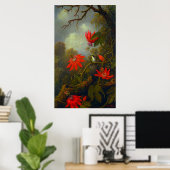 Hummingbird and Passionflower (1875) Poster (Thuiskantoor)
