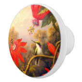 Hummingbird and Passionflower Keramische Knop (Rechts)