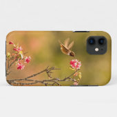 Hummingbird and Pink Flowers Case-Mate iPhone Case (Achterkant (horizontaal))