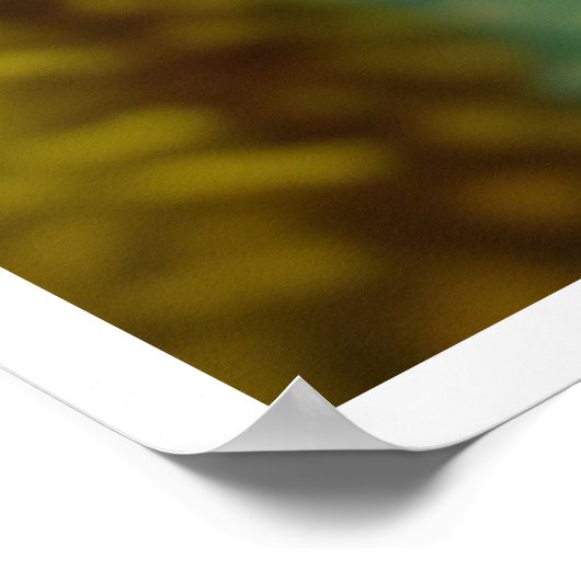 Hummingbird and Pink Sunflower Poster (Hoek)