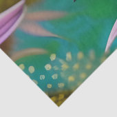 Hummingbird and Pink Sunflower Tissuepapier (Detail)