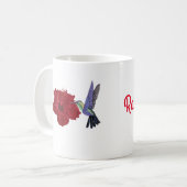 Hummingbird and Red Hibiscus Koffiemok (Voorkant links)