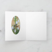Hummingbird and Summer Hyacinth Kaart (Binnen)