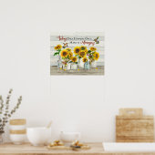 Hummingbird and Sunflower maakt het geweldig Poster (Keuken)