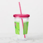 Hummingbird and Sweet Peas Painting Acryl Drinkbeker (Links)