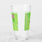 Hummingbird and Sweet Peas Painting Glas (Links)