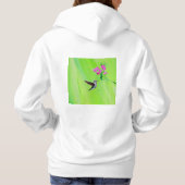 Hummingbird and Sweet Peas Painting Hoodie (Achterkant)