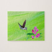 Hummingbird and Sweet Peas Painting Legpuzzel (Horizontaal)