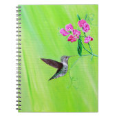 Hummingbird and Sweet Peas Painting Notitieboek (Voorkant)
