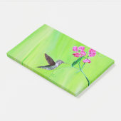 Hummingbird and Sweet Peas Painting Post-it® Notes (Schuin)