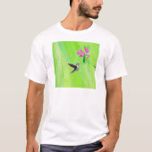 Hummingbird and Sweet Peas Painting T-shirt (Voorkant)