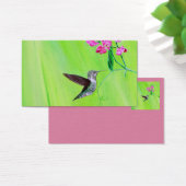 Hummingbird and Sweet Peas Painting Visitekaartje (Bureau)