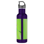 Hummingbird and Sweet Peas Painting Waterfles (Achterkant)