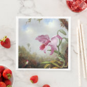 Hummingbird and Two Types of Orchids Servet (Insitu)