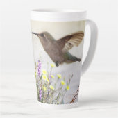 Hummingbird and Wildflower Digital Art Coffee Mok (Rechterhoek)
