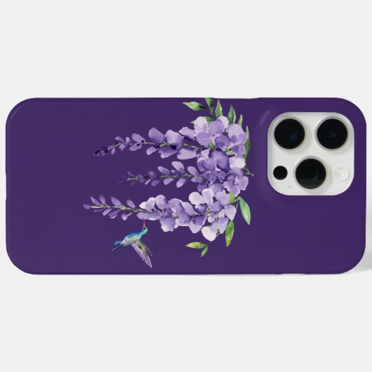 Hummingbird and Wisteria Case-Mate iPhone Case (Achterkant (horizontaal))