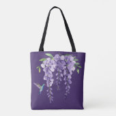 Hummingbird and Wisteria Tote Bag (Achterkant)