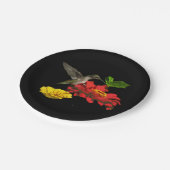 Hummingbird and Zinnias Paper Borden Papieren Bordje (Gekanteld)