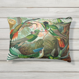 Hummingbird Antiek Print Buitenkussen