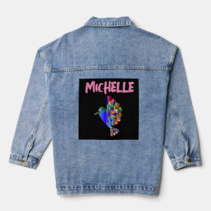HUMMINGBIRD ART Jean Denim Jas Jacket