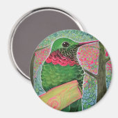 Hummingbird Art Magneet (Voorkant / Achterkant)