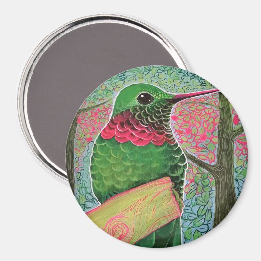 Hummingbird Art Magneet (Voorkant / Achterkant)