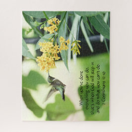 Hummingbird at Blossom, Scriptverse Legpuzzel