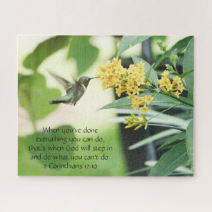 Hummingbird at Blossom, Scriptverse Legpuzzel