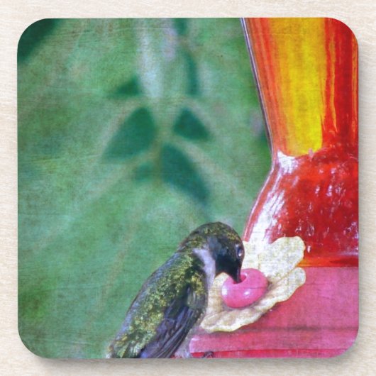 Hummingbird at Feeder Drankjes Onderzetter (Voorkant)