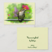 Hummingbird ATC Visitekaartje (Voorkant / Achterkant)