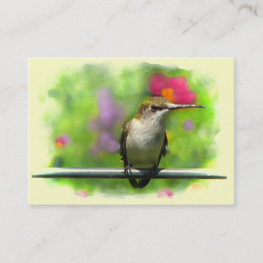 Hummingbird ATC Visitekaartje (Voorkant)