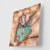 HUMMINGBIRD BABIES BUSTING LOOSE VIERKANTE KLOK (Hoek)