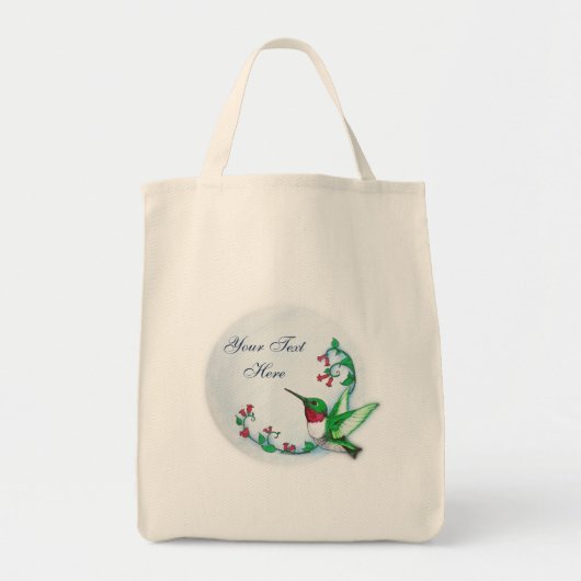 Hummingbird Bag Sjabloon Tote Bag (Voorkant)