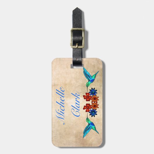 Hummingbird Bagagelabel (Voorkant verticaal)