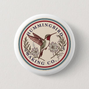 Hummingbird Baking Co.-knop Ronde Button 5,7 Cm