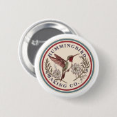 Hummingbird Baking Co.-knop Ronde Button 5,7 Cm (Voorkant /achterkant)