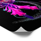 Hummingbird bevat roze lintstof borstkanker Awaren Poster (Hoek)