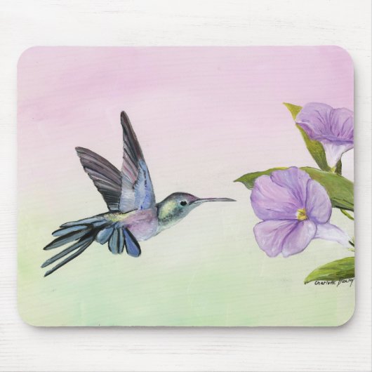 Hummingbird bij de Muismat van de Morning Glory Ar (Voorkant)