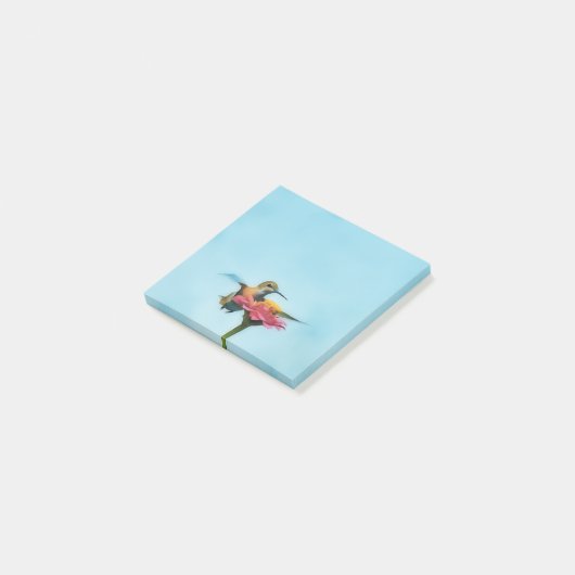 Hummingbird Bird Art Natuur Post It Note Pad (Schuin)