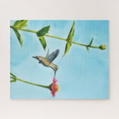 Hummingbird Bird Art Pretty Puzzle Legpuzzel (Horizontaal)