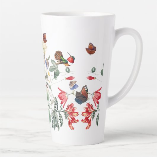 Hummingbird Bird Butterfly Garden Flower Latte Mok (Rechts)