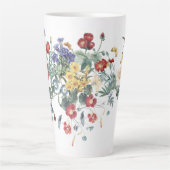 Hummingbird Bird Butterfly Garden Flower Latte Mok (Voorkant)