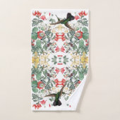 Hummingbird Bird Garden Flowers Bath Towel Set Bad Handdoek (Handdoek)
